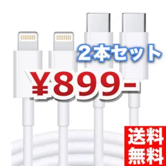 ライトニングケーブル USB Type-C PD対応 急速 １ｍ長 ２本セット