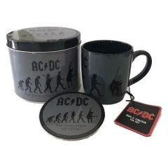 AC/DC - The Evolution of Rock - マグカップ&コースター 缶入りセット