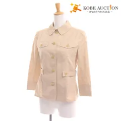 ■ バーバリー ロンドン シャツジャケット 7分袖 アウター トップス ベルト レディース 40 ベージュ