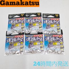 がまかつ 遠投チヌ 茶 5号 10本 6セット ケン付仕様 Gamakatsu 鈎 釣り針