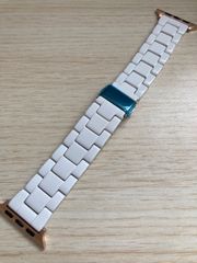 軽量 アップルウォッチ バンド ベルト Apple Watch ホワイト