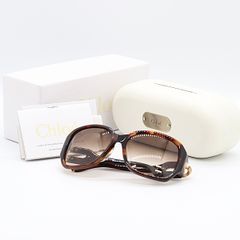 Chloe サングラス べっ甲柄 オーバーサイズ アイウェア ブラウン