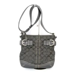 『USED』 コーチ シグネチャー 03574 ショルダーバッグ キャンバス/レザー  ブラック