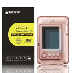 【Fujifilm Instax Mini LiPlay専用】2枚セット 超薄ガラス液晶保護フィルム Fujifilm Instax Mini LiPlay 対応 透過率95％以上 高硬度9H 撥水 撥油 撥指紋