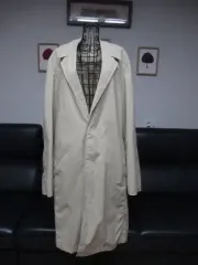 TIME HOMME 隠しボタンダウン バックスリット トレンチコート