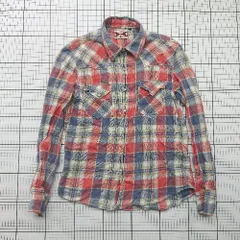 ◇ ⊂ EDWIN エドウィン チェック柄 長袖 チェック柄シャツ サイズL マルチカラー レディース E  【1508250003936】