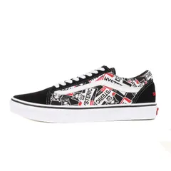 HYSTERIC GLAMOUR ヒステリックグラマー サイズ:28.0cm 24SS VANS SEE NO EVIL OLD SKOOL 総柄 CIRCLE GIRL バンズ オールドスクール ブラック ホワイト レッド US10スニーカー コラボのサムネイル