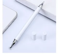 スタイラスペン タッチペン 高感度 iPhoneiPadスマホタブレットホワイト
