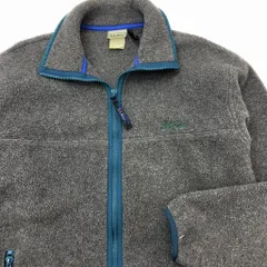 90s ☆ L.L.Bean ☆ 人気 フリース ジップアップ ジャケット グレー  