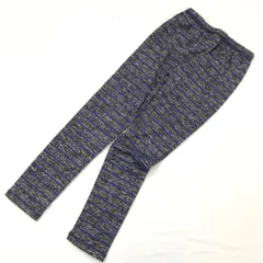 キッズレギンス　のびのびらくらく（2点￥800）（90cm）《Nom Shop》ボーダー柄　パープル（90100282）