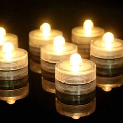 癒しの灯り 花瓶ライト ろうそく 水中照明 蝋燭 無煙 電池付き 電飾 おしゃれ パーディー 防水 クリスマス 結婚式 LED潜水キャンドルライト 誕生日 屋外 室内飾り AITOO インテリアランプ 12個セット
