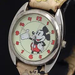  ディズニー QZ ヴィンテージ キャラクター文字盤 ミッキーマウス メンズ/レディース腕時計 2000000 NSK KMR