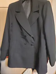新) 黒 ダブル ジャケット 88