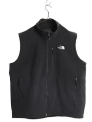 【お得なクーポン配布中!】 US企画 ノースフェイス APEX ソフトシェル ベスト メンズ XL 古着 The North Face アウトドア フルジップ ストレッチ ハイネック 前開き 黒
