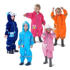 レインコート　女の子　男の子 キッズ レインウェア　子供ポンチョ　上下セット　ポケットあり　収納バッグ付き 通園通学　アウトドア　雨具　梅雨対策