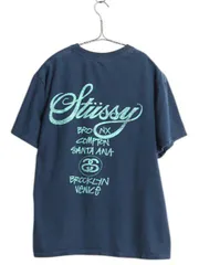 【お得なクーポン配布中!】 ステューシー x ナイキ ワールドツアー 両面 プリント 半袖 Tシャツ メンズ S 程/ 古着 カットソー グラフィック ヘビーウェイト SSリンク