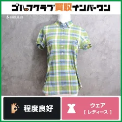 【女性用】パーリーゲイツ PEARLY GATES レディース 鹿の子 ポロシャツ チェック サイズ1 055-6160410
