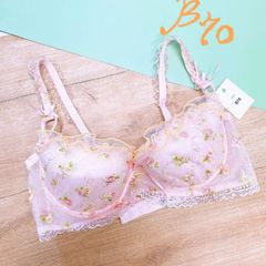 花刺繍ブラ （B70）R02