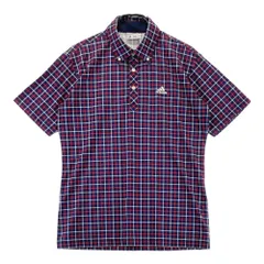 サイズ：M ADIDAS GOLF アディダスゴルフ  半袖ポロシャツ ボタンダウン チェック柄 ネイビー系 [240101533199] ゴルフウェア メンズ ストスト