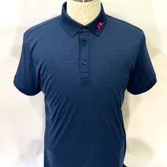 J.LINDEBERG（J.リンドバーグ）　メンズ　『新品』バックブリッジロゴ　ポロシャツ　　ネイビー　46.48サイズ