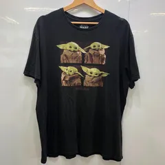 STARWARS/スターウォーズ ムービーTシャツ ヨーダ MANDALDRAIN マンダロリアン フロントプリント オーバーサイズ  ビッグサイズ Honduras製 メンズ XL ブラック