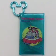 【中古】収納・携帯用アイテム ミッキー＆ミニー(乗り物) ケース付きカラビナ 「ディズニー」 東京ディズニーリゾート限定