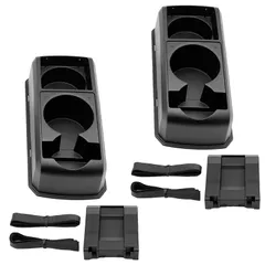 MONOSTORE ドリンクホルダー 2連 車 カップホルダー スマホスタンド 収納 シート スタンド カップ アーム 小物 隙間 2個セット [2個セット]