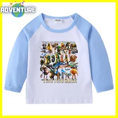 Tung Tung Tung Sahur トゥントゥントゥンサフール長袖 ロンT カットソー 110 120 130 140 150 キッズ黒ブラック 青ブルー グレー水色トップス服ラグランTシャツ イタリアンブレインロット 子供 tsrb2 FR