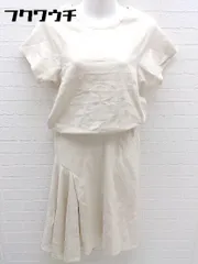 ◇ ●美品● qualite カリテ 半袖 膝下丈 ワンピース サイズ1 アイボリー レディース 【中古】 【1002801429690】のサムネイル