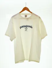 パタゴニア PATAGONIA 90s USA製 デッドストック Beneficial T's ロゴ プリント 半袖Tシャツ 白 Tシャツ ホワイト Lサイズ 103MT-1926
