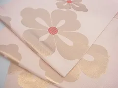 平和屋着物■六通柄　本袋帯　花菱文　金糸　逸品　tw3523
