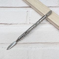 コバ塗り ペン レザークラフト用 道具 ヘラ ローラー 回転 ワックス塗り ステンレス  手芸 工具