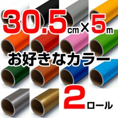 30.5cm×5m ロール2本 屋外耐候4年 塩ビ マーキング シート カッティング フィルム ステッカー シルエットカメオ シルエットカメオプラス シルエットカメオプロ などに シート屋.jp