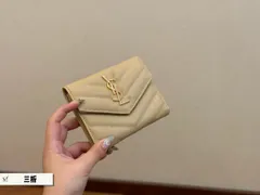 【本日限定特価】イヴ?サンローラン キャビアレザー ミディアムウォレット 13×10cm フルレザー 専用ボックス付き[本日特価|新品未使用品]