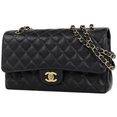 シャネル CHANEL マトラッセ Wフラップ チェーン ショルダーバッグ ココマーク ショルダーバッグ キャビアスキン ブラック A01112 レディース 【中古】