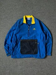 90s アディダス アドベンチャー ナイロン ハーフジップ アノラック (105)