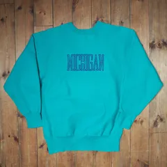 90s champion チャンピオン reverse weave リバースウィーブ 刺繍ロゴ MICHIGAN ミシガン  usa製 アメリカ製 ビンテージ 刺繍タグ XL