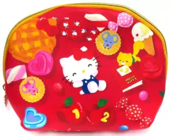 【中古】バッグ 5.ハローキティ ポーチ 「サンリオ当りくじ ハローキティ 50th アニバーサリー当りくじ」