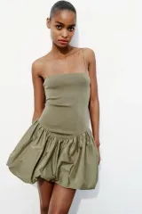 ZARA(ザラ) バルーン スカート ビスチェ ワンピース M