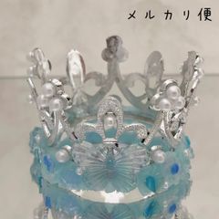 SEVENTEEN セブチ　carat棒　カラット棒  ティアラ　クラウン　デコ　蝶々　青　水色　ハート