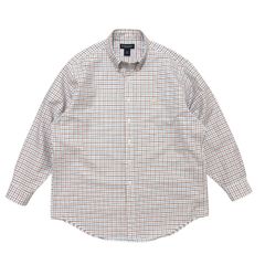 中古 ブルックスブラザーズ ESTABLISHED 1818 長袖 ボタンダウンシャツ クリーニング済み チェック柄 スピーマコットン メンズL