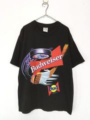 古着 90s USA製 Budweiser バドワイザー ビール ホッケー Tシ