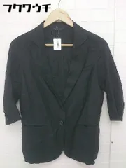 ◇ MOUSSY マウジー リネン混 薄手 1B 長袖 テーラード ジャケット サイズ 1 ブラック レディース  【1106090004689】のサムネイル