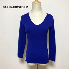 BARNYARDSTORM バンヤードストーム リブ編み 長袖セーター 青 1