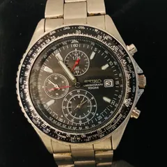 SEIKO 7T92-0CF0 フライトマスター　クロノグラフ 電池交換済み 腕時計メンズ電池交換済みセイコーSEIKOデイト7T92-0CF0クォーツ