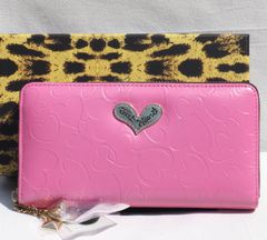 シンクビー　財布　長財布　Think Bee!　ハーティハート　ラウンド財布　マットピンク　A004889