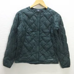 H■モンベル/montbell 1101612 スペリオダウン ラウンドネックジャケット【S】深緑/LADIES■114【中古】