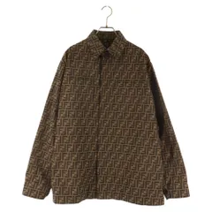 FENDI (フェンディ) 23AW FFジャカードファブリック ジャケット ズッカ柄 ブルゾン FW1141A6WJF1440 ブラウンのサムネイル