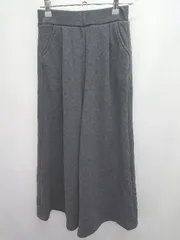 ◇ ⊆ DAY CLOSET デイ クローゼット 裏起毛 ワイド パンツ サイズM チャコールグレー レディース E  【1503040008306】