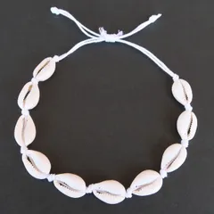 シェル  ブレスレット アンクレット タカラガイ メンズ レディース アクセサリー Bohoスタイル ボヘミアン ナチュラルシェル  ハワイアン リゾート フラダンス バングル カウリーシェル 巻貝 子安貝 宝貝 220663